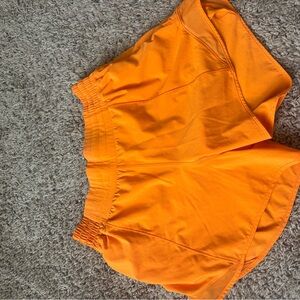 Lululemon Athletica Orange Athletic Shorts Lightweight Fit